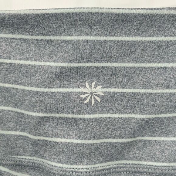 Athleta Leggings Gray White Striped Size XS - Picture 7 of 7